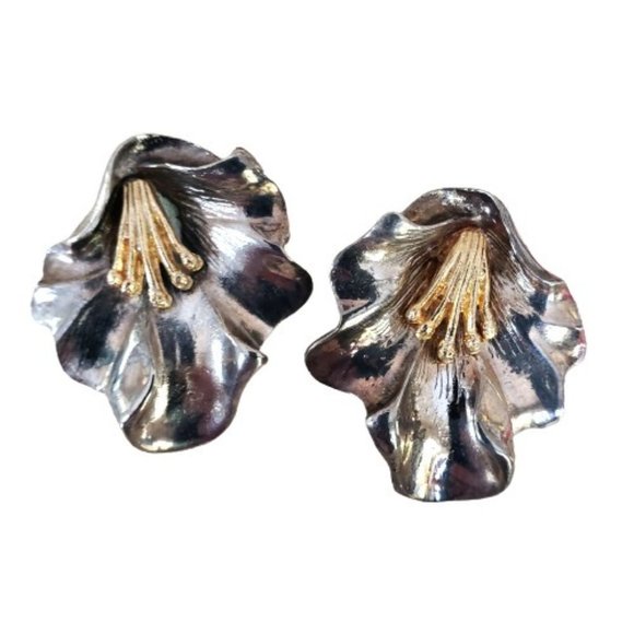 Mimi di N Flower Clip On Earrings 1989 - Picture 11 of 12